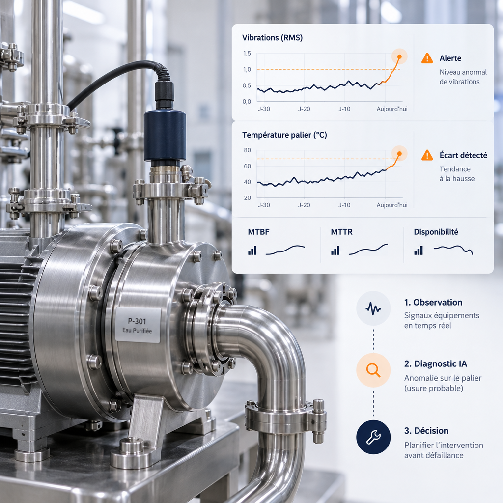 Maintenance prédictive IA : sécuriser la décision en pharma — visuel 2